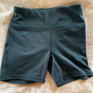 DSG Women's Black Bike Shorts Pocket Wide Waist Band Size S
